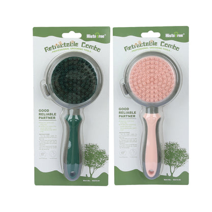 Pet Hair Removal Comb Cat Brush Self Cleaning Slicker Brush Hair Removal Double-Sided Massage
