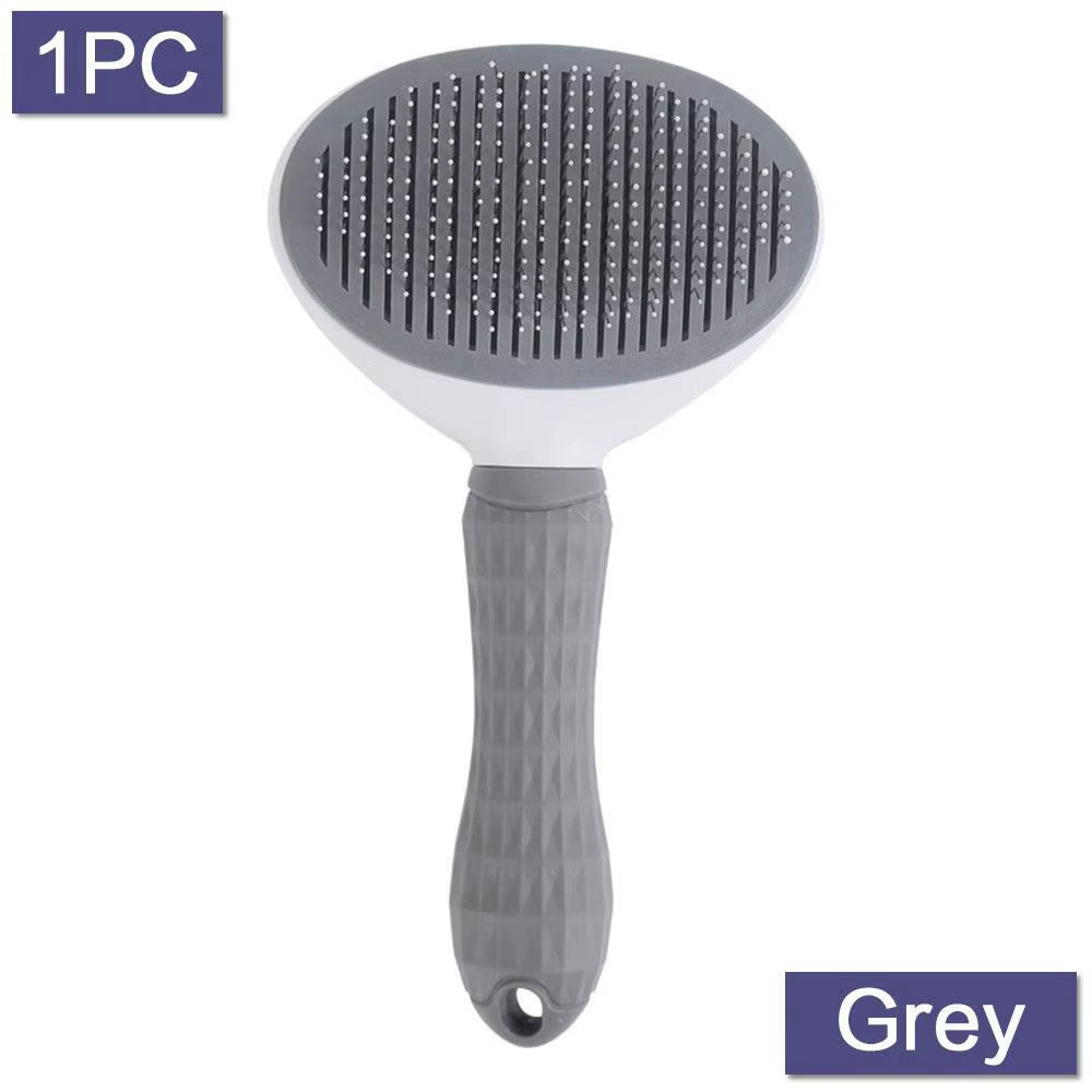 Self Cleaning Slicker Brush for Dogs and Cats  Pet Grooming Tool Removes Undercoat Shedding Mats and Hair