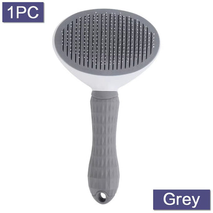 Self Cleaning Slicker Brush for Dogs and Cats  Pet Grooming Tool Removes Undercoat Shedding Mats and Hair