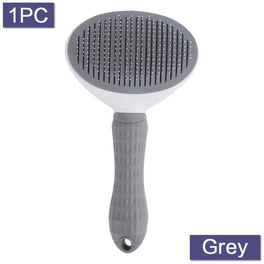 Self Cleaning Slicker Brush for Dogs and Cats  Pet Grooming Tool Removes Undercoat Shedding Mats and Hair