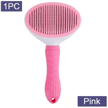 Self Cleaning Slicker Brush for Dogs and Cats  Pet Grooming Tool Removes Undercoat Shedding Mats and Hair