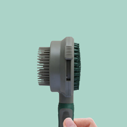 Pet Hair Removal Comb Cat Brush Self Cleaning Slicker Brush Hair Removal Double-Sided Massage